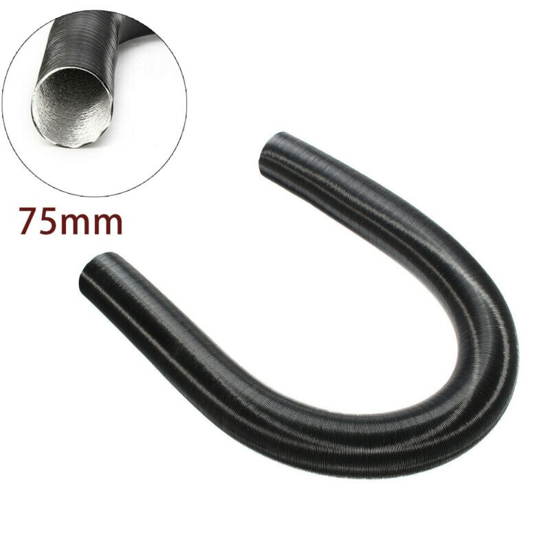 Nagrzewnica kanałowa folia aluminiowa 75mm grzałka elastyczna rura przewody gorące i zimne powietrze na podgrzewacz wysokoprężny Webasto100-200c