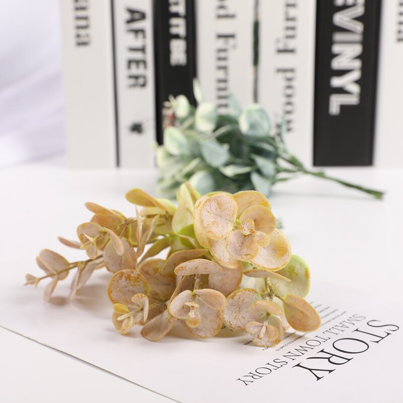 6 piezas de plantas artificiales para decoración navideña, adornos para el hogar, arreglo floral, hojas de eucalipto, lavanda, de joyería