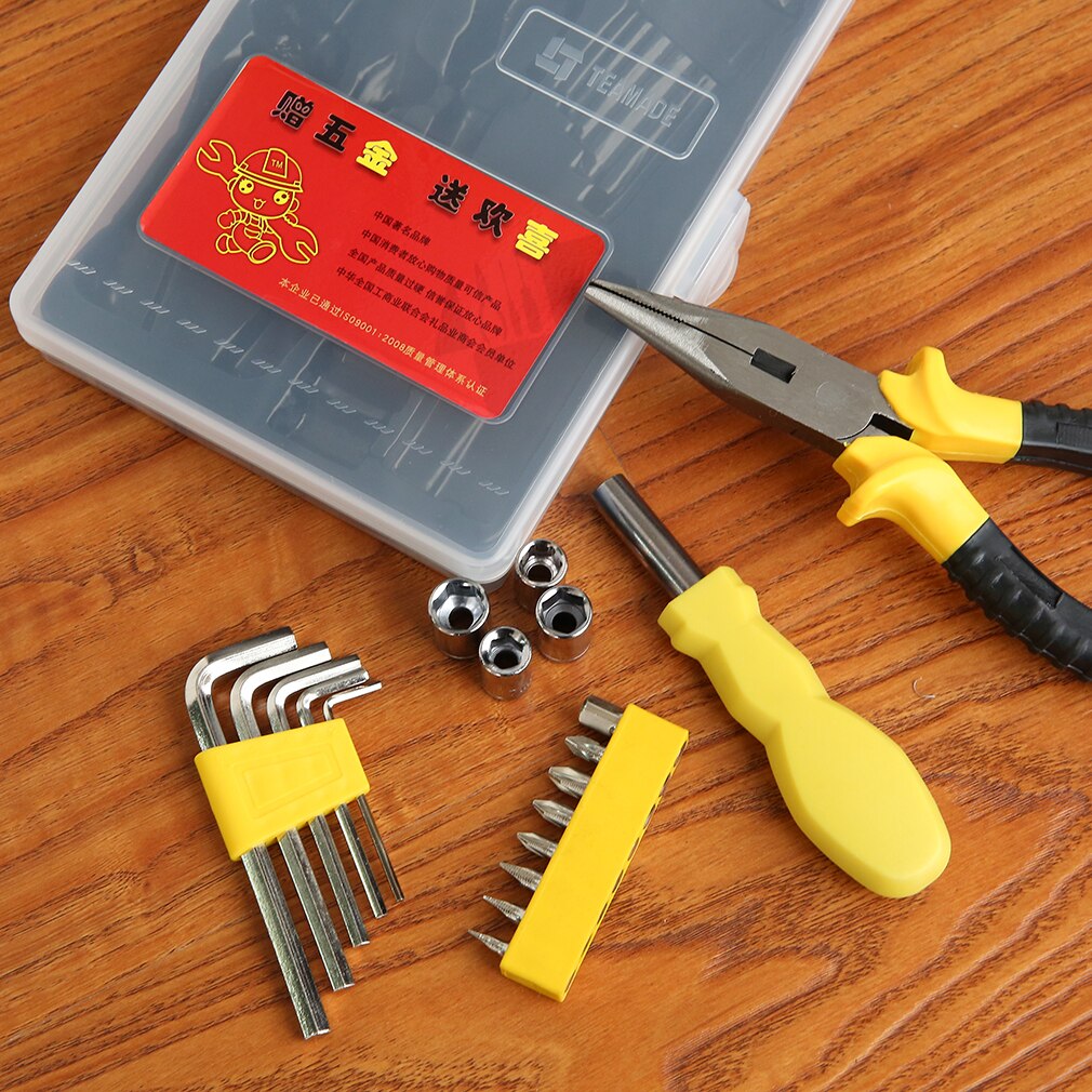 17pcs 1: 12 Miniature Doll Metal Multi- Tool Fun For Party Dollhouse Decoration Accessories Supplies Creative Pretend Toy ( Tool)