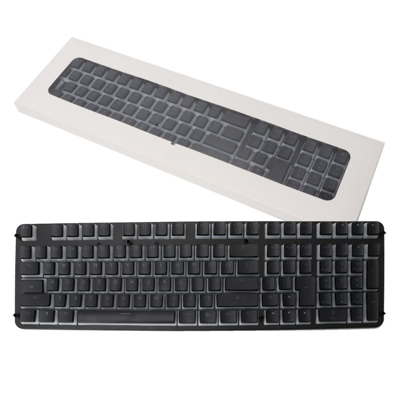 Teclas RGB 110 con ANSI, budín ISO PBT, doble piel, leche, retroiluminado, tablero de almacenamiento para OEM Cherry MX: Default Title