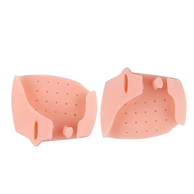 1 Paar Silicone Voet Vinger Teen Separator Voetverzorging Tool Corrector Hallux Valgus Massager Voetverzorging 2 Kleuren: Donker Kaki