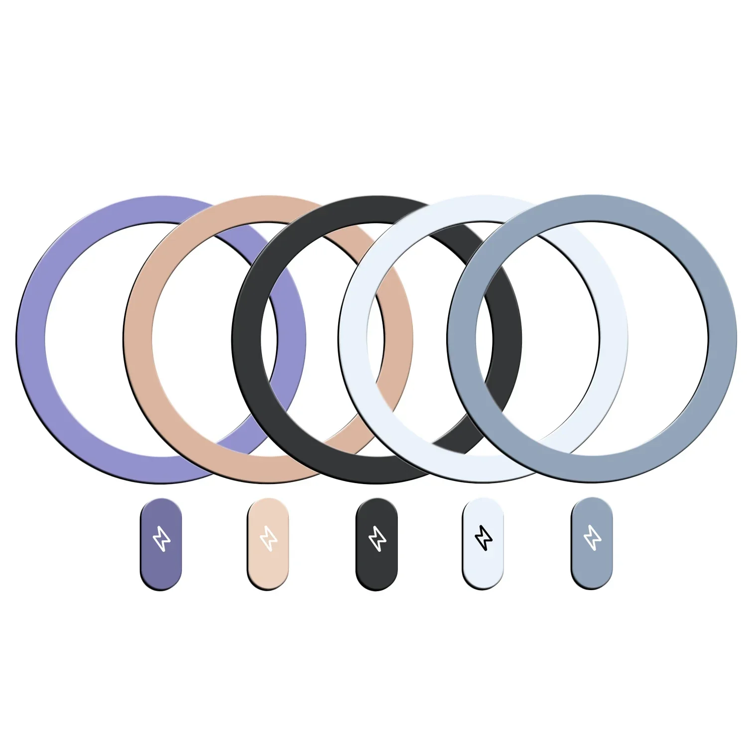 1-5 sztuk Uniwersalny metalowy pierścień do magnetycznej ładowarki bezprzewodowej Magsafe Naklejka na żelazko Uchwyt samochodowy na telefon do iPhone'a 13 14 15: zgniły zielony