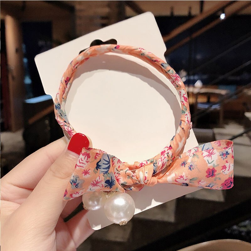Moño de flores para mujer, Donut para hacer moños, perlas grandes dulces, herramienta de fabricación de cabello artesanal, accesorios para el cabello: 6