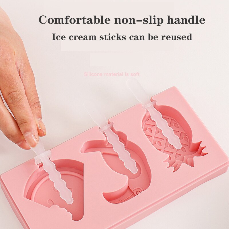 Siliconen ijsvorm van voedingskwaliteit, ijsblokjesmachine, siliconen mal, ijsvorm, ijslollyvorm, keukenaccessoires