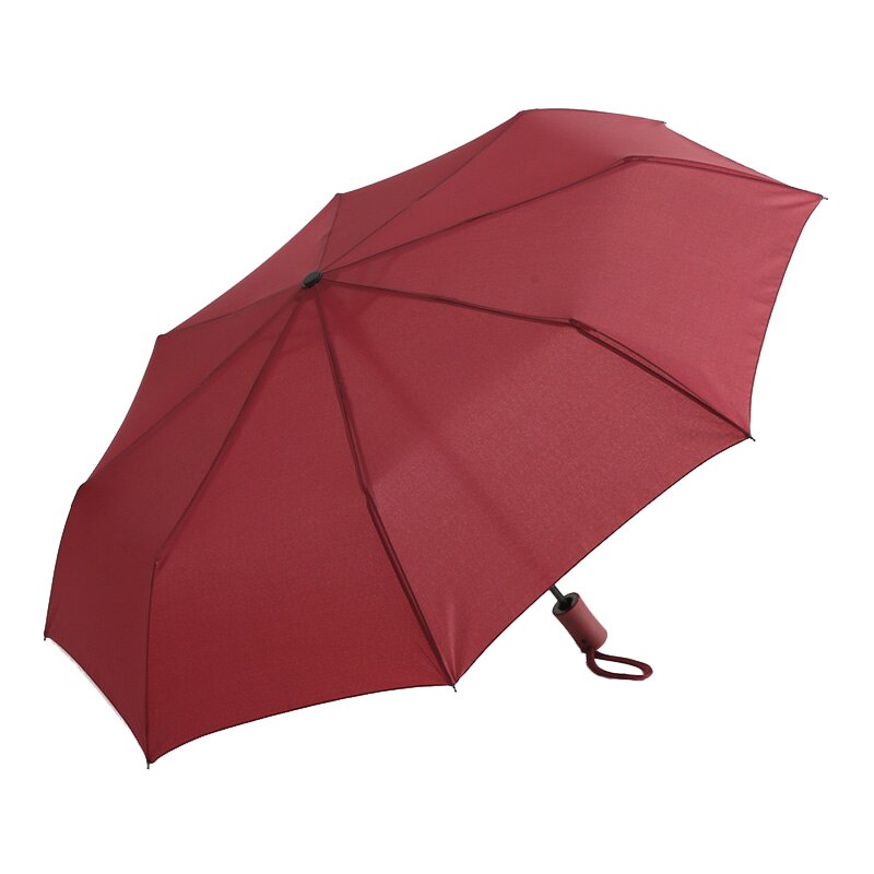 TOPX 3Fold Light Automatic Umbrella Wind Resistant Men 4 Colors handle Umbrella Rain Men Women price: Red