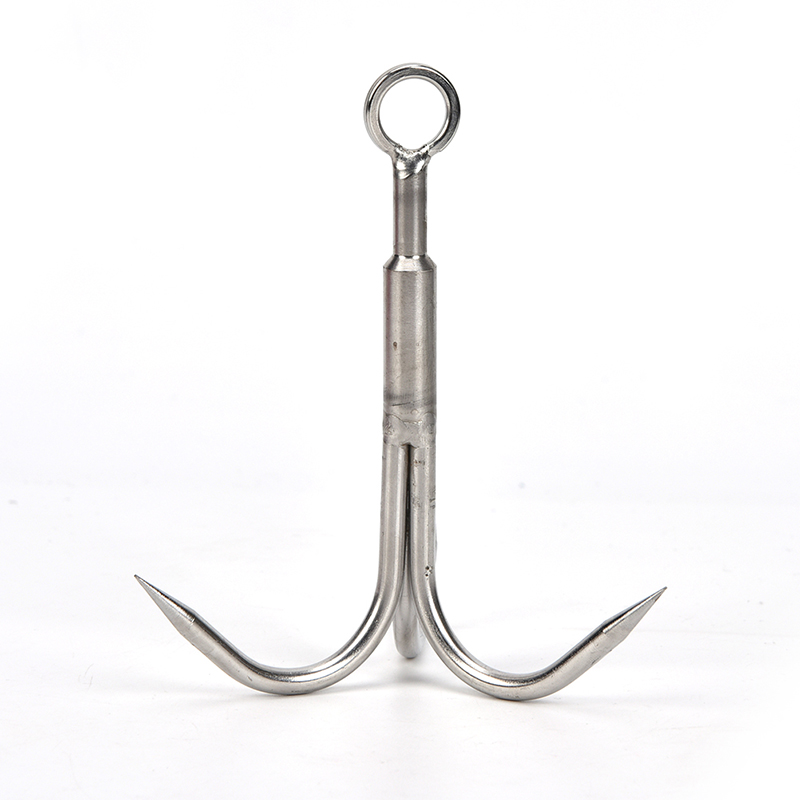 1pc 3 Claws Grappling Hook Climbing Survival Carabiner Tool Stainless Steel