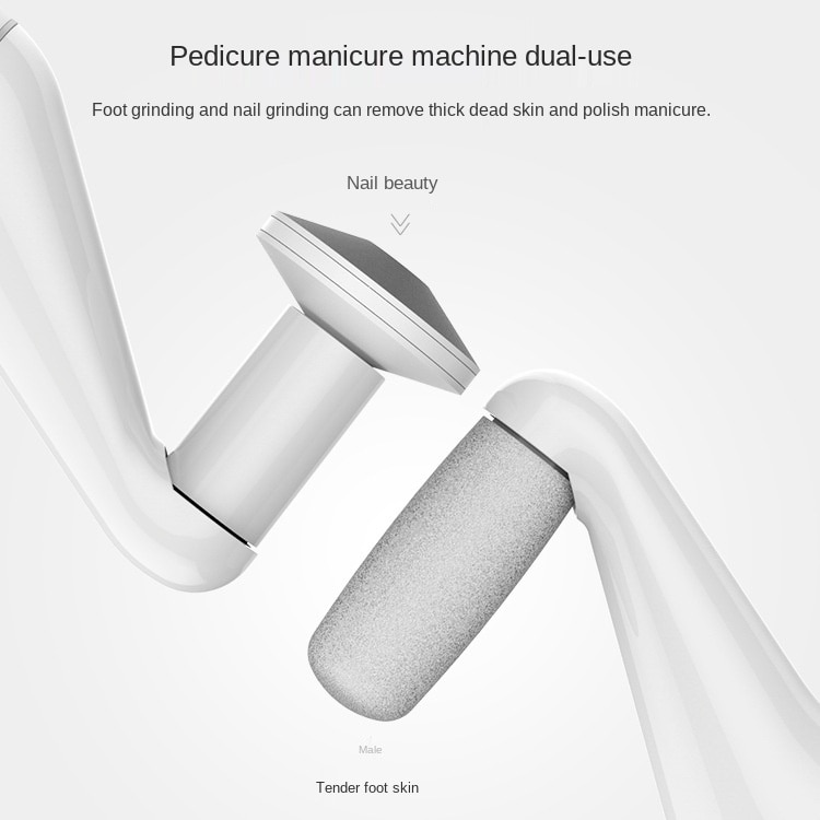 3in1 Rechargeable electric foot file callus remover machine pedicure device foot care tool feet for heels remove dead skin USB