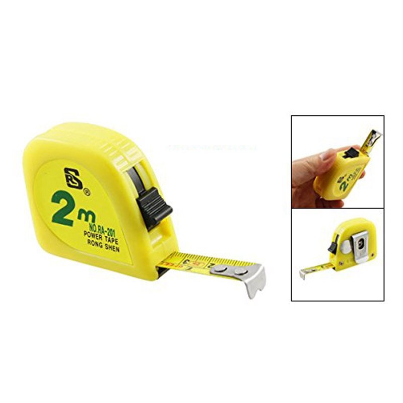 yellow 2M 6FT tape meter measuring tape scale meta... – Grandado