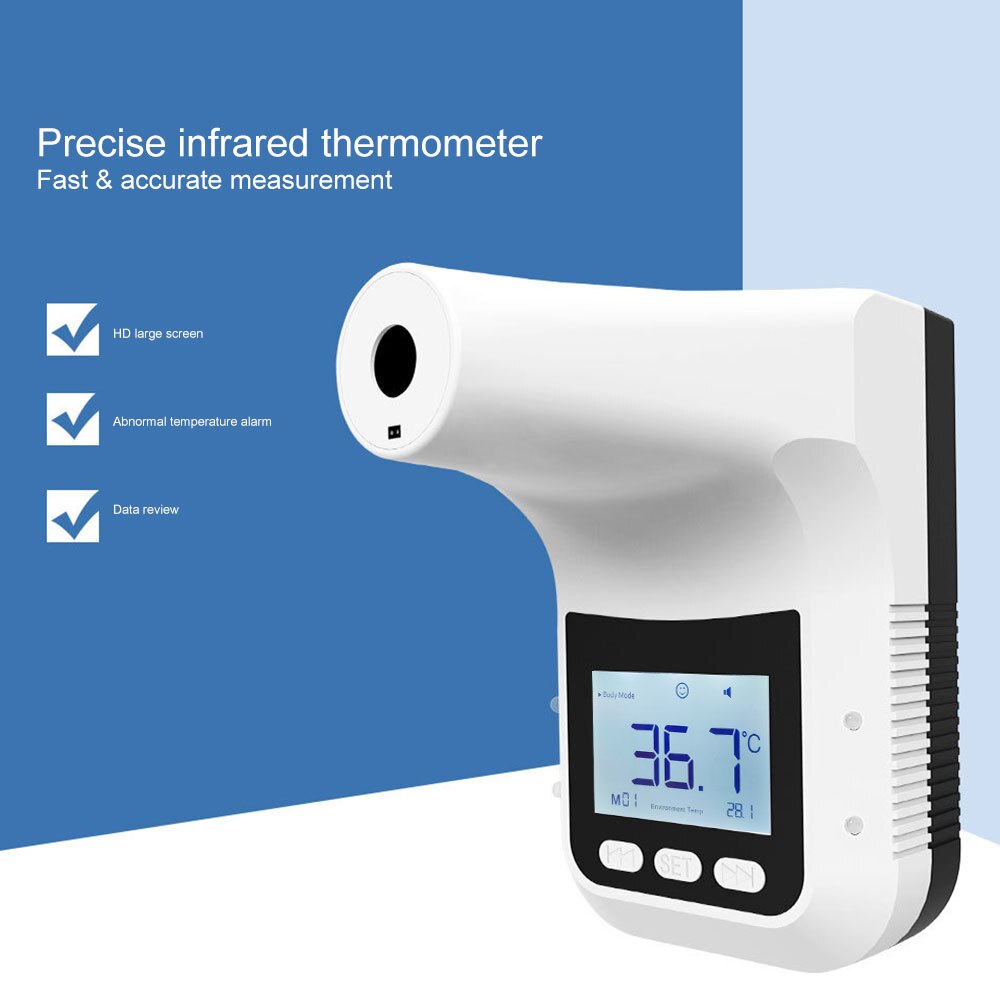 K3 Pro Thermometer Non-contact Automatic Infrared Thermometer Hanging Temperature Gun Chinese/English Broadcast Adjustabl Volume