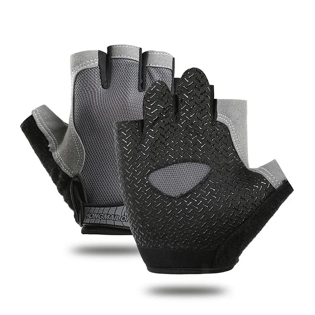 Gym Anti Slip Half Vinger Handschoenen Ademende Halters Handschoenen Heren Dames Elastische Schok Oefening Sporthandschoenen voor Fietsen: Licht Geel / M
