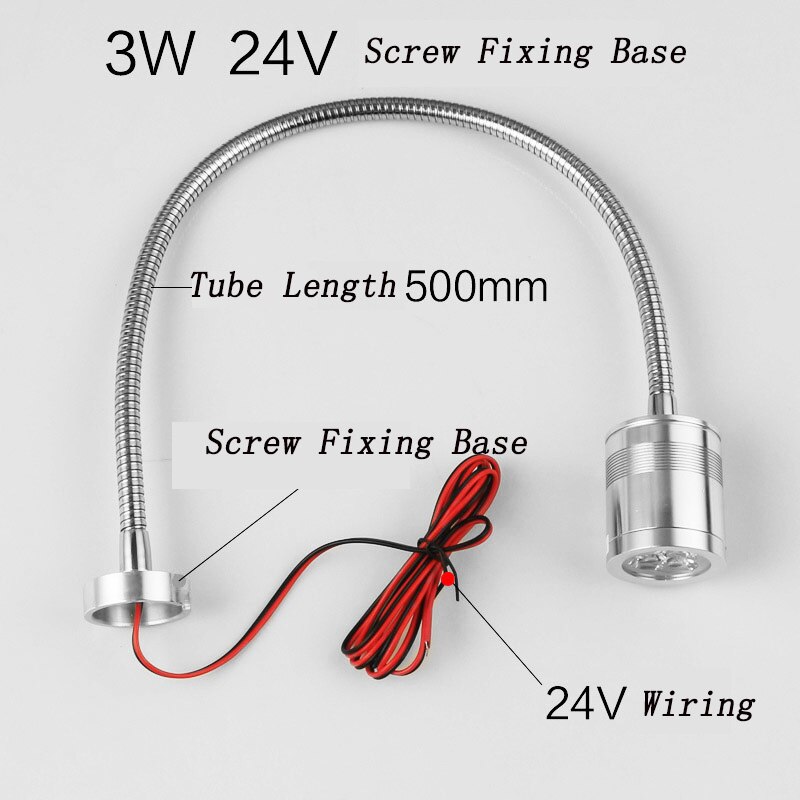 Led Machine Light Small Machine Working Lamps Metal Hose Freely Bend Lamps 12V/24V/220V High Brightness For Machining Center: C
