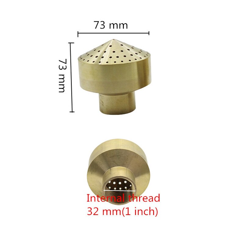 1 Pc 1 "/1,5"/2 "Innengewinde Durcheinander Feuerwerk Wasser Spalte Brunnen Düsen DN25/ DN40/DN50 Garten Landschaft dekorativ Sprinkler: 1 Zoll