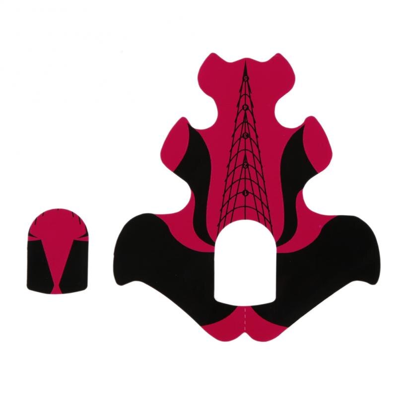 100pcs/pack Nail Forms Extension Tips Guide Extension French DIY Tool Acrylic UV Gel Nail Art Tools Builder Sticker Sculpting