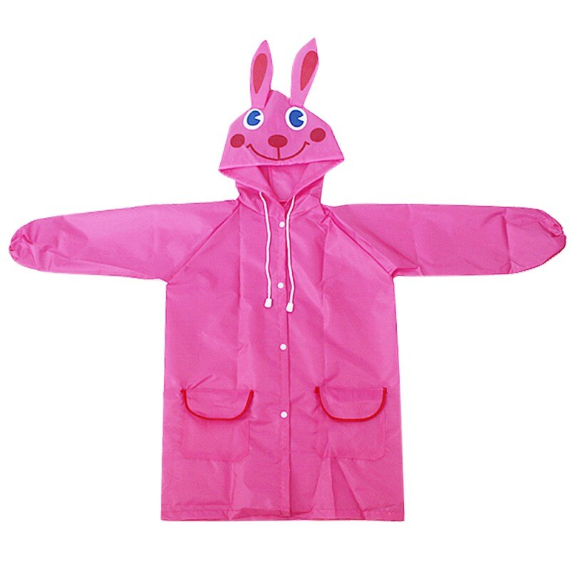 Manteau imperméable pour enfants | Veste de dessin animé 3-8T 1 pièce, combinaison Poncho étudiant maternelle bébé: Rose