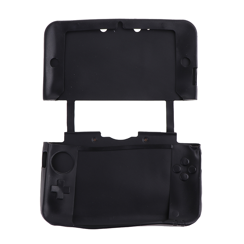 Rubber Silicone Cover Case Voor Nintendo 3DS Xl/Ll Console Beschermende Huid Shell: Black