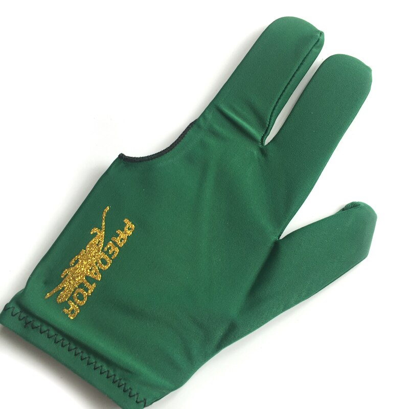 30 unids/lote billar inglés guantes de Taco de tela alta elástica de tres dedos guantes accesorios de billar