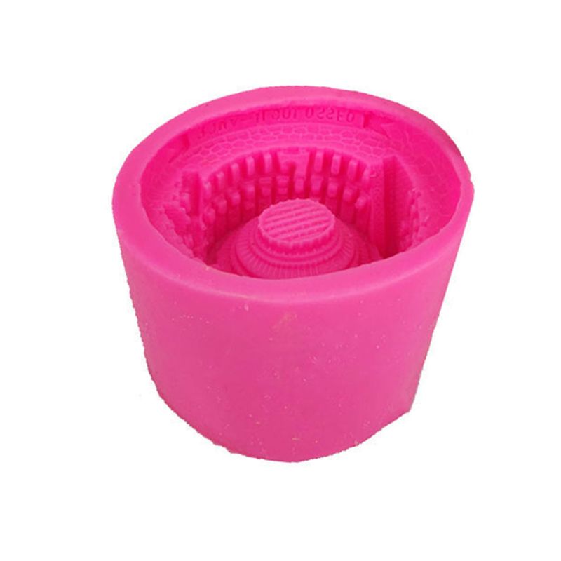 3D Tree Stump Silicone Flower Pot Mold Concrete Succulent Plant Mould DIY Candle: 4