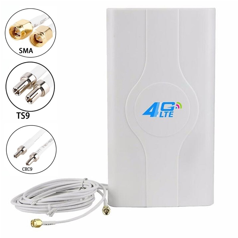 JX Antemma 3G 4G LTE omni Panel antenna 700~2600mhz 88dbi Dual cable antenna SMA TS9 CRC9 for 3G 4G Modem Router