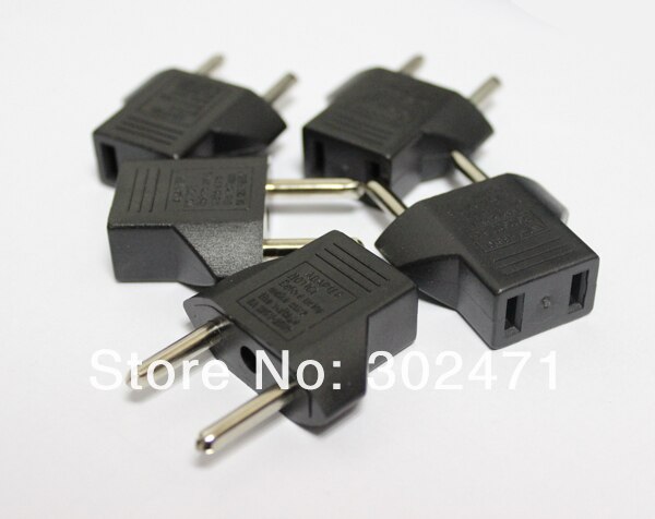 20pcs Adaptateur Prise - US vers UE Convertisseur Plat Rond