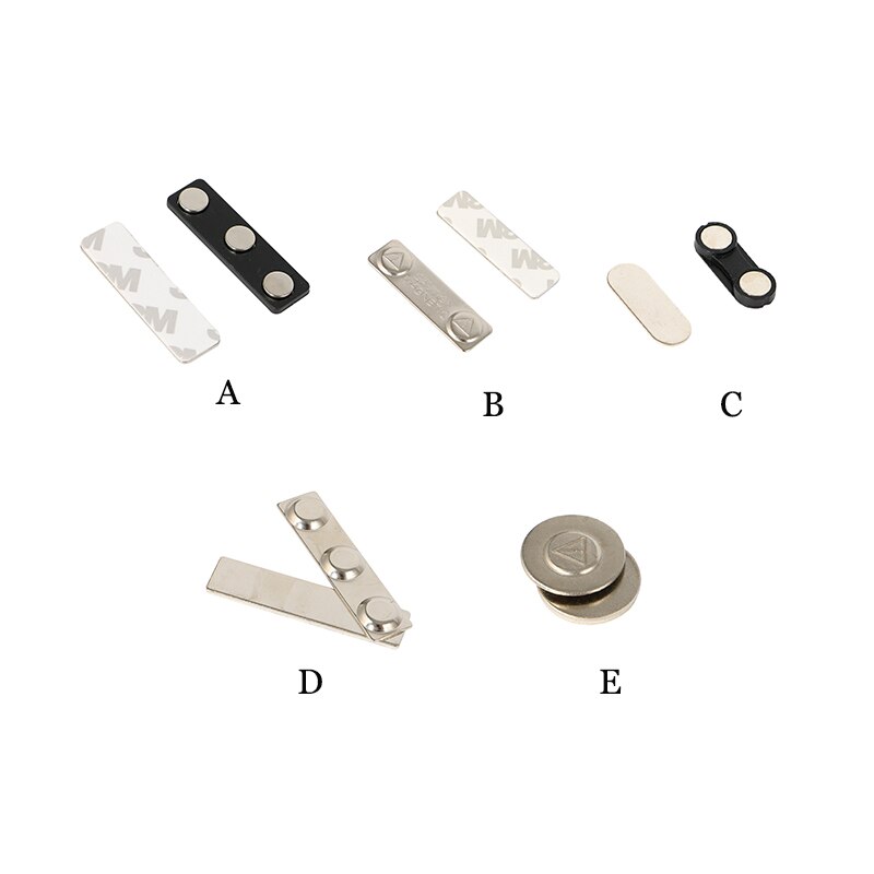 10 stk magnetiske navneskilt magnet vedlegg finner bakside selvklebende