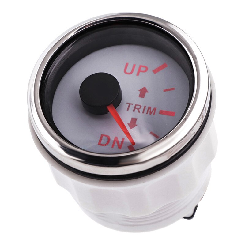 52mm trimmen Messgerät Für Stiefel Außenbordmotor hoch-DN Rechts Seite trimmen Meter 0-190 Ohm Mit verrotten Hintergrundbeleuchtung 12V/24V Edelstahl Lünette