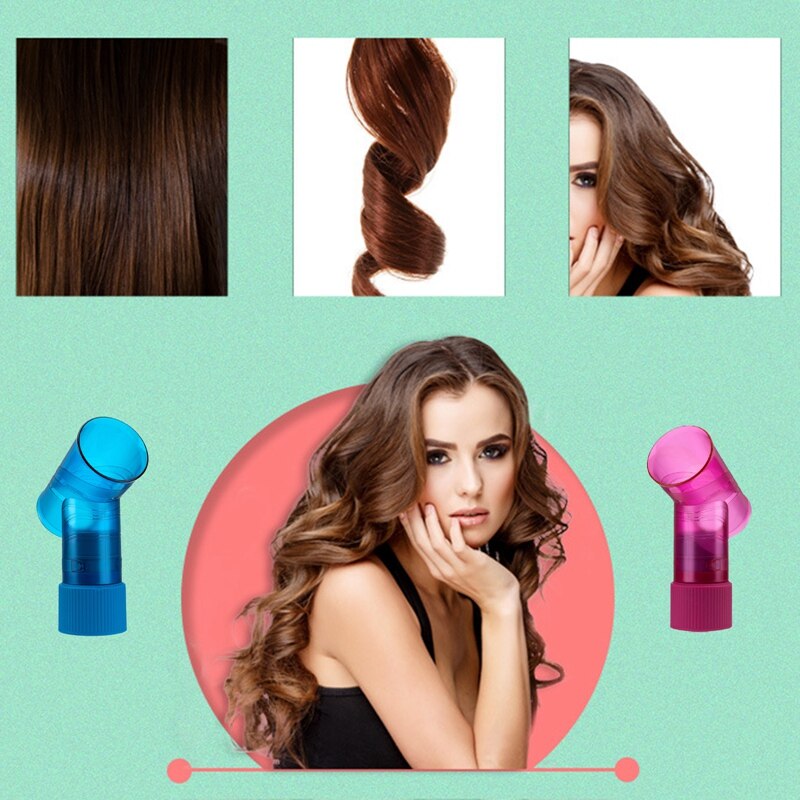 Rose tornade cheveux bigoudi sèche-cheveux diffuseur couverture bouclés séchage souffleur élastique sortie d'air femmes coiffure beauté outil