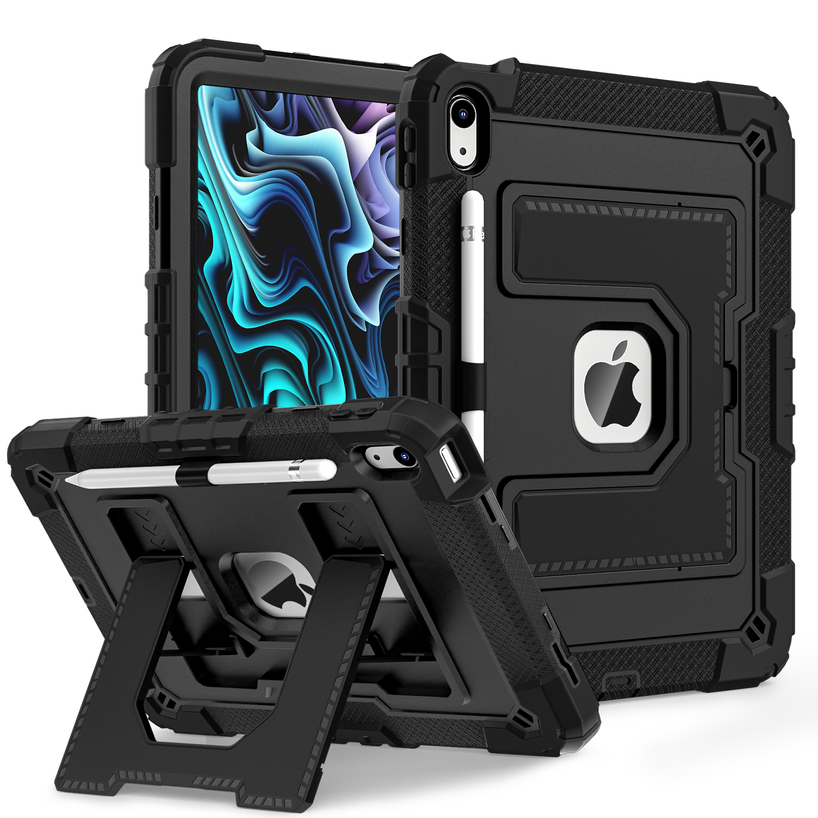 Funda para tableta para IPad A16 11th 2025 10th Gen Air 4 5 10,9 Pro 11 pulgadas Mini 6 7 niños soporte cordón a prueba de golpes protege cubierta resistente
