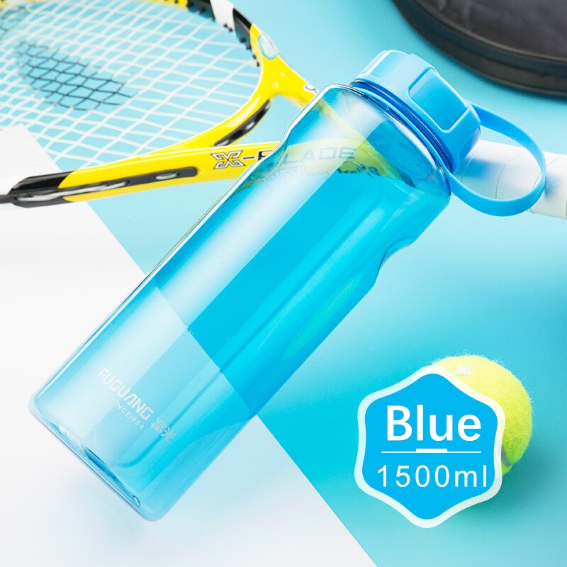 1000ml/2000ml Cycling Bike Water Bottle Bicycle Portable Kettle Water Cup Plastic Outdoor Sports Mountain Cycling Drink Bottles: 92 Blue 1500ml