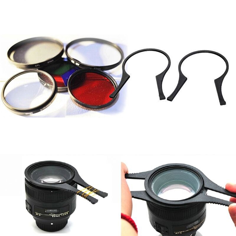 2 Stks/set Lens Filter Moersleutelmoersleutel Tang Removal Tools Geschikt Voor 49 Mm-58 Mm Filters Jetting