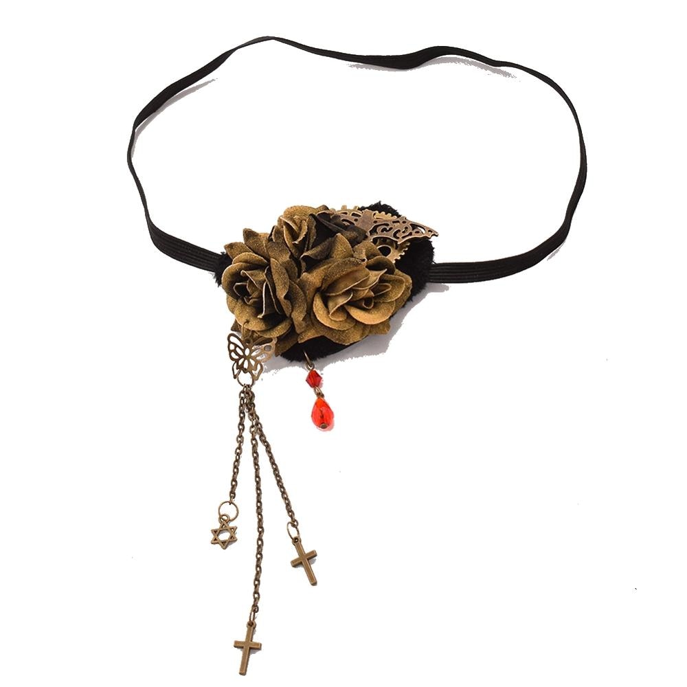 Lolita Steampunk lunettes pendentif oeil unique Patch