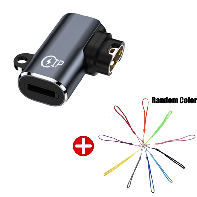 Type C/iOS Opladen Draagbare Adapter Voor Garmin Fenix 7 7S 7X 6 6S 6X 5 5S 5X Venu 2 2S Forerunner 965 Horloge Oplader Converter: XXL / Blauw Poeder