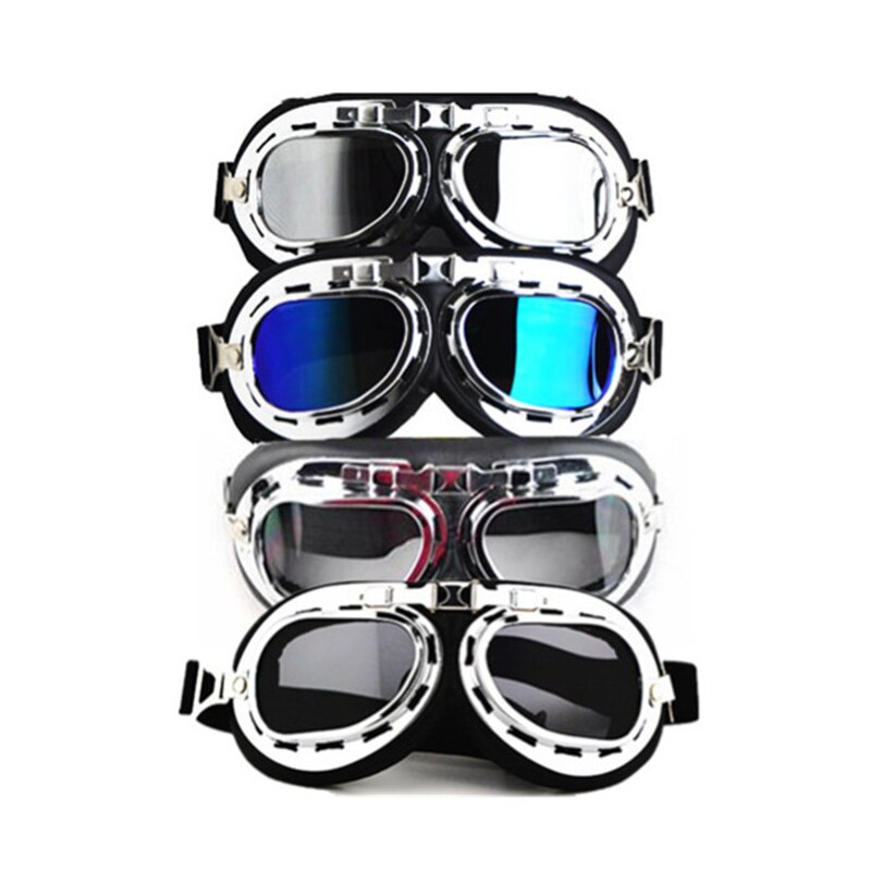 Gafas de estilo aviador Vintage para hombre y mujer, casco para deportes, esquí, snowboard, patinaje, gafas de vuelo Retro, a prueba de viento