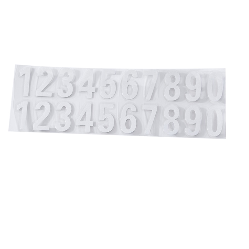 Bil eller husdør gadenavn postkasse nummer cifre bilrum gate vinyl mærkat reflekterende klistermærker hvid sort