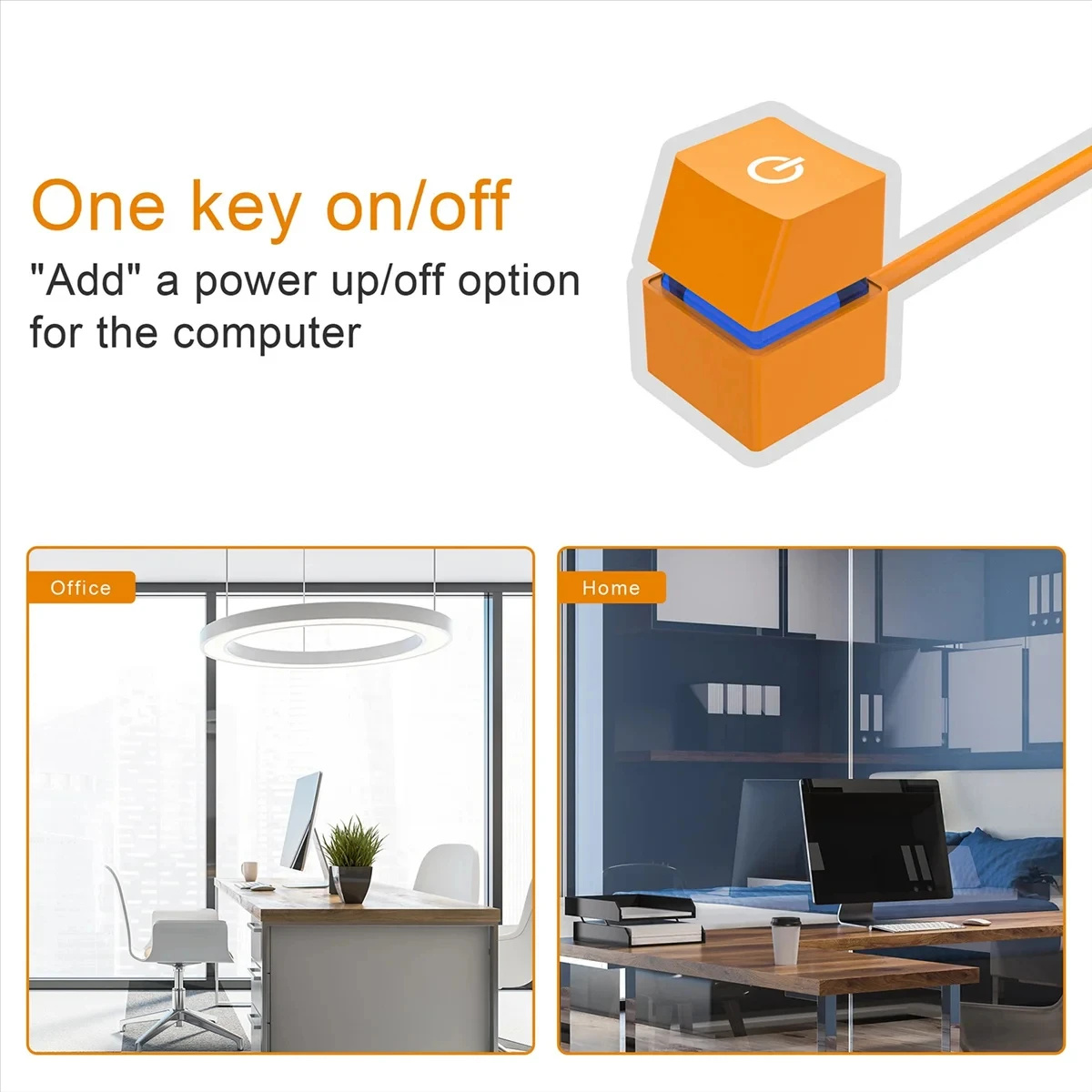 Computer External Desktop Switch Button Extension Cord Mechanical Keyboard Feel One-key Switch Computer Peripheral Switch Button