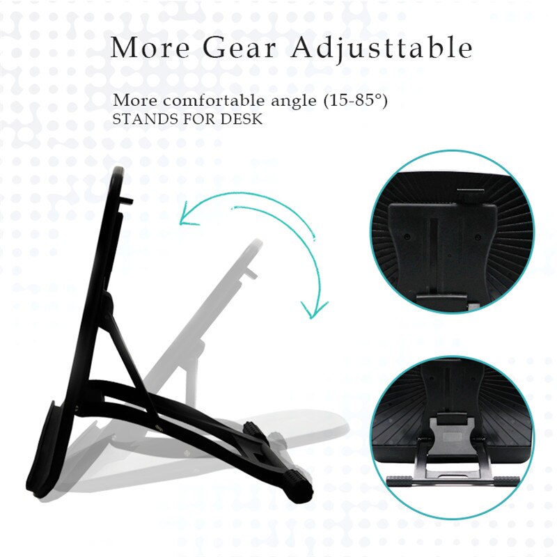 Universal Adjustable support Base non-slip Drawing Tablet stand Portable base increase bracket for ipad notebook book