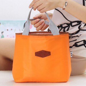 Yesello tragbare multifunktions isolierung paket essen mittagessen frische Kleine aluminium folie kühl kühler taschen frauen handtasche: Orange