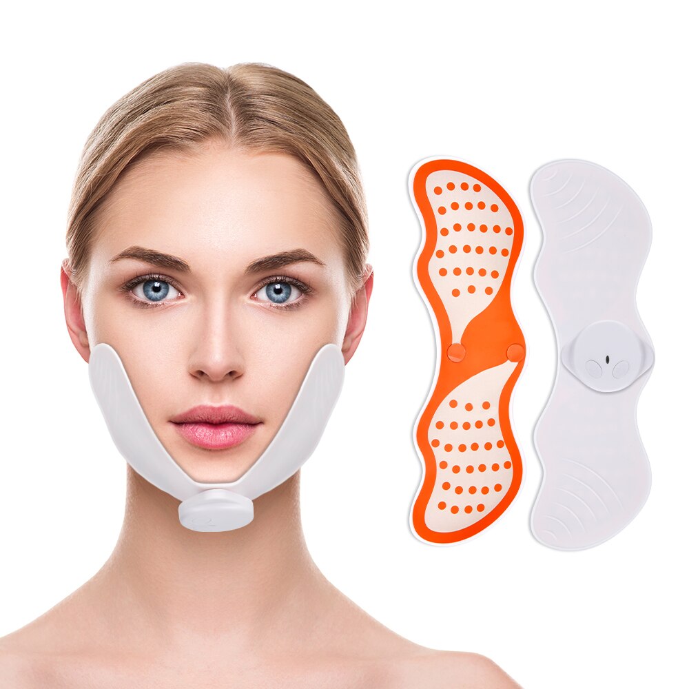 Ems micro instrumento de levantamento facial atual reduzir queixo duplo v rosto emagrecimento exercitador estimulador face lift massager