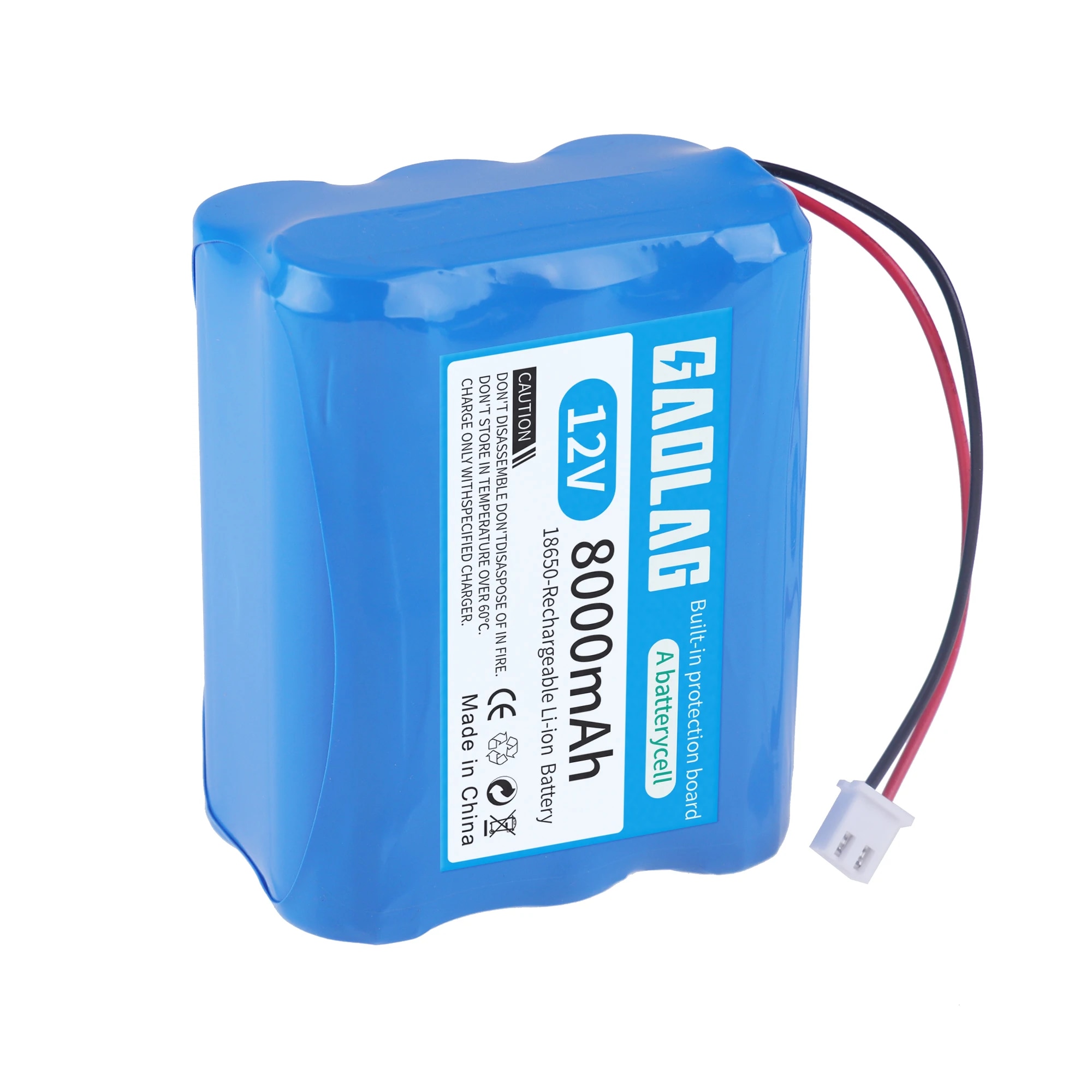 12 V 4000 mAh 18650 Lithium-Akku 3S1P für Lautsprecher, Taschenlampe, CCTV-Kamera, GPS, tragbare Suchscheinwerfer