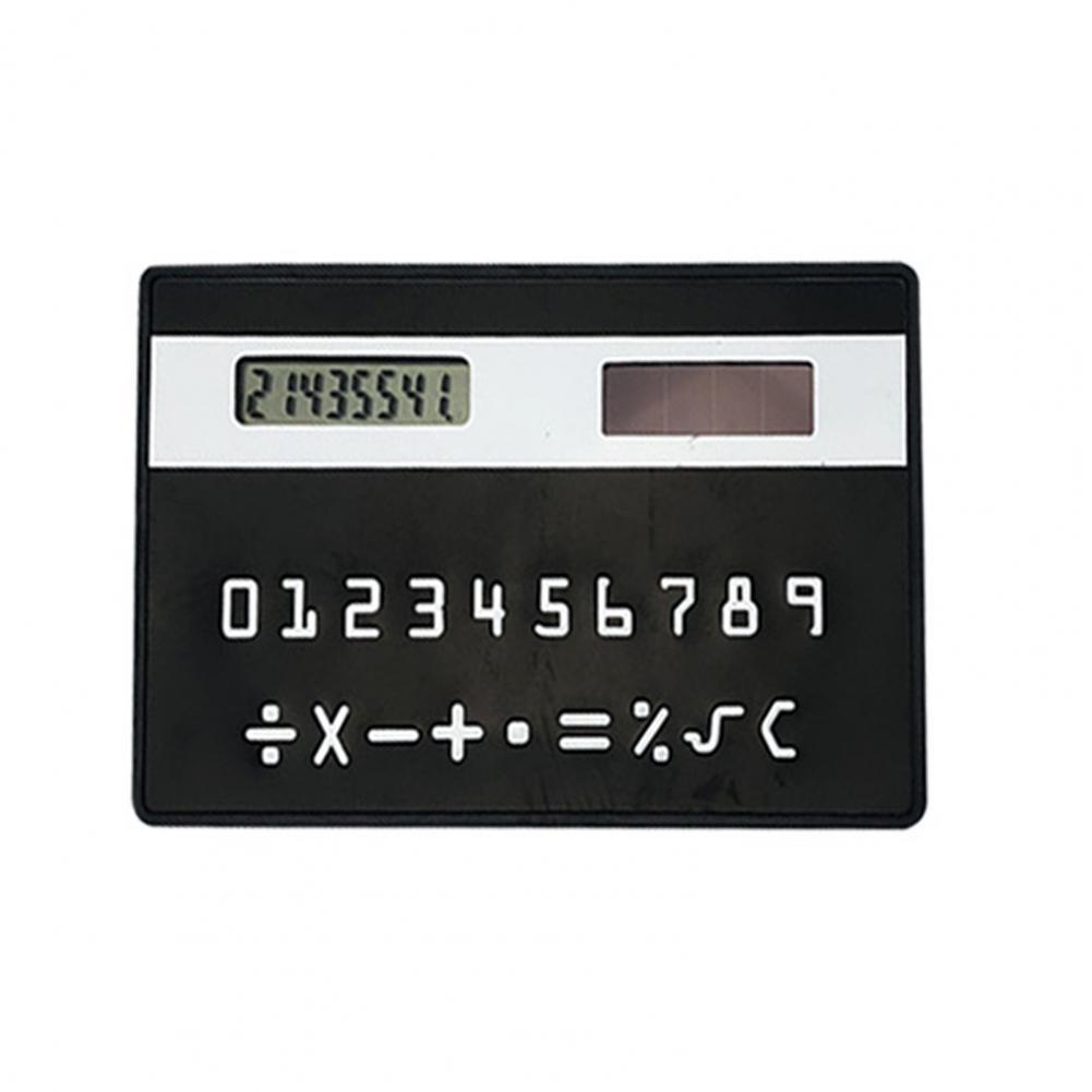 Handheld Calculator Impact Resistant Student Calculator Eco-friendly Ultra Thin Reliable 8-Digit Display Mini Calculator:  Black