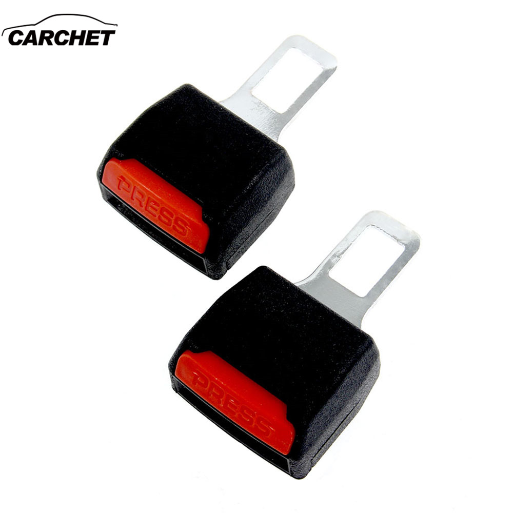 CARCHET 2 stks Universele Autogordel Clip Zwart Extender Veiligheid Riemen Plug Alarm Canceller Auto Accessoires auto veiligheidsgordel