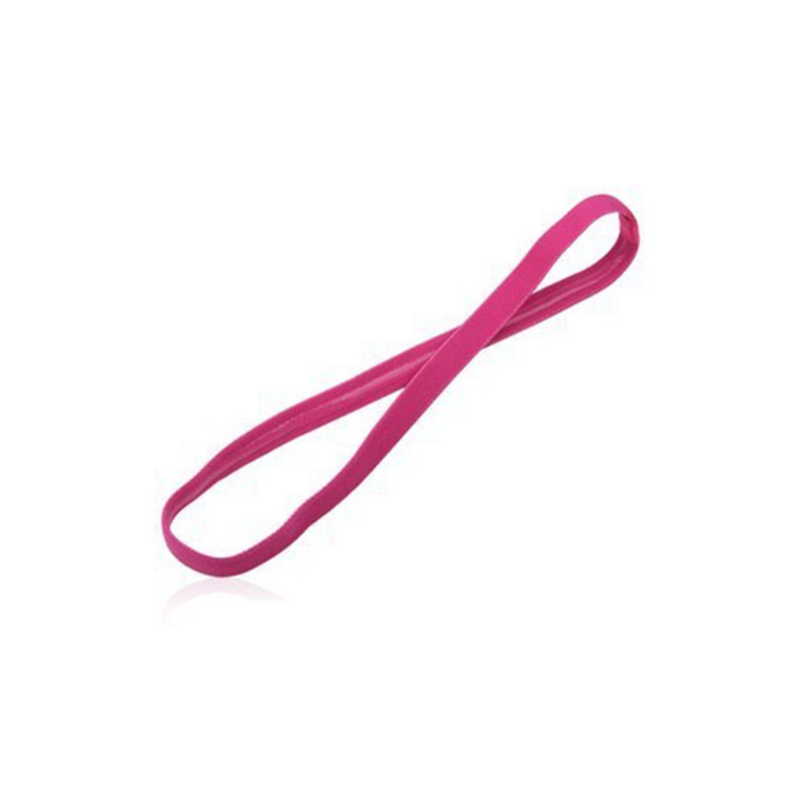 3 uds banda para la cabeza cabello cinta diadema tramo hombre abrigo elástico deportes delgada Fitness forma Anti-cinta de cabeza para el sudor de Color sólido: RD