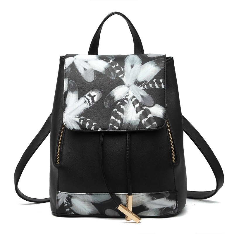 MONNET CAUTHY New Arrival plecaki rozrywka moda praktyczne torebki z ekoskóry jednolity kolor zielony lawendowy beżowy głęboki błękit czarny plecak: Feather