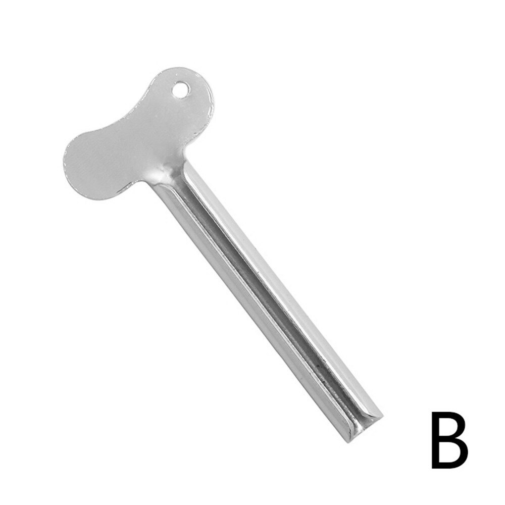 Bathroom Accessories Set Rolling Toothpaste Squeezer Tube Toothpaste Dispenser Toothbrush Holder Stainless Steel Dispenser: key B