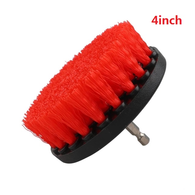 2/3.5/4/5'' Brush Attachment Set Power Scrubber Brush Car Polisher Bathroom Cleaning Kit with Extender Kitchen Cleaning Tools: 4inch