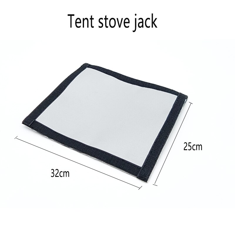 Cric de poêle de tente chaude avec rabat de pluie, résistant au feu, trou de poêle, pour tente Tipi en toile: StoveJack 25 32