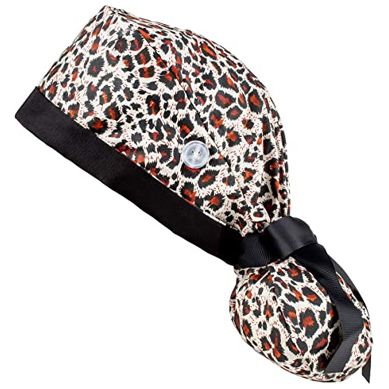 Vrouwen Lang Haar Werken Caps Met Knoppen Voor Masker Verstelbare Katoen Lint Stropdas Hoed Met Zweetband Scrub Cap Gorro Enfermera a2