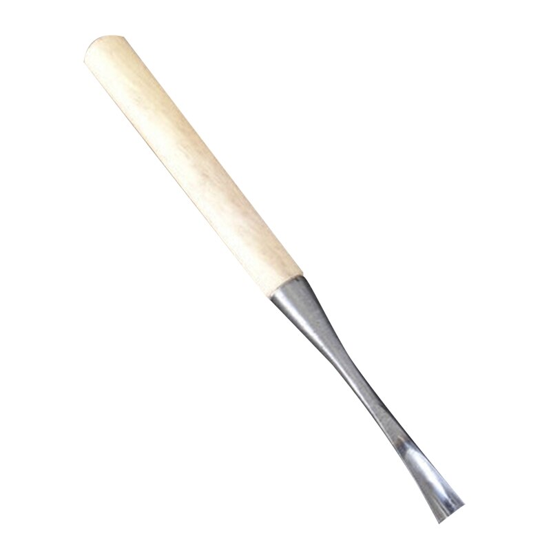 Durable 45 # Steel Deep Round Carving Chisel Engraving Tool for Root Carving Wood Carving