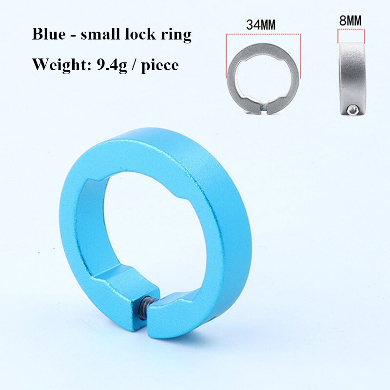 2 stücke Fahrrad Griffe Ring 8/12mm Aluminium Legierung Ende Schloss Ringe MTB Mountain Road Bike Lenker Fahrrad teile radfahren Zubehör: 2pcs BLUE 8MM
