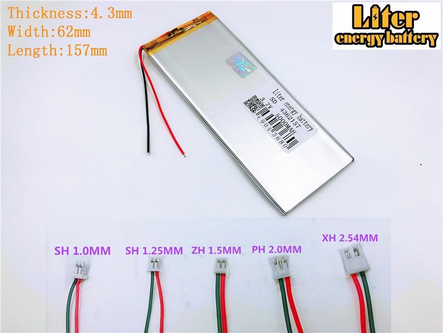 Lithium-polymer Battery - 5000mAh 3.7V - Model 4362157 - For Tablets - Original
