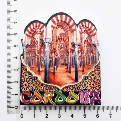 Réfrigérateur aimants Souvenirs en espagne | Réfrigérateur barcelone Madrid majorque valence séville Corvador Flamingo Girona bâtiment célèbre: Black